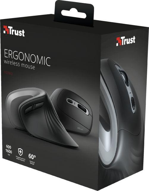 Глувче Trust Verro Ergonomic, црн