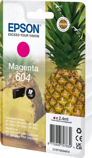 Ngjyrë Epson 604 Pineapple, 2.4 ml, magenta