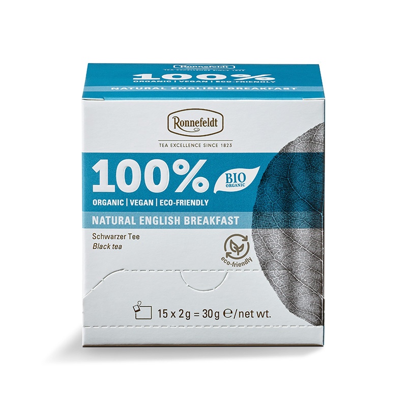 Çaj Ronnefeldt Natural English Breakfast, 100% BIO ORGANIC, 30gr, (15 Filtera)