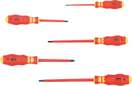 Set kaçavidash VDE, Würth, MINUS/PHILLIPS, ZEBRA, 5 copë Set kaçavidash VDE, Würth, MINUS/PHILLIPS, ZEBRA, 5 copë