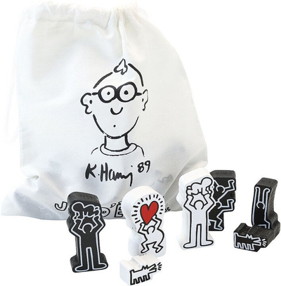 Lojë tavoline Chess Keith Haring, prej druri