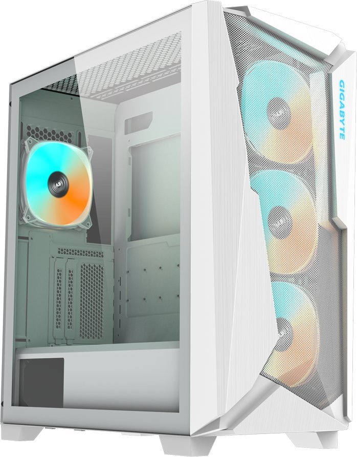Kasë Gigabyte C301 Glass White V2, Midi Tower