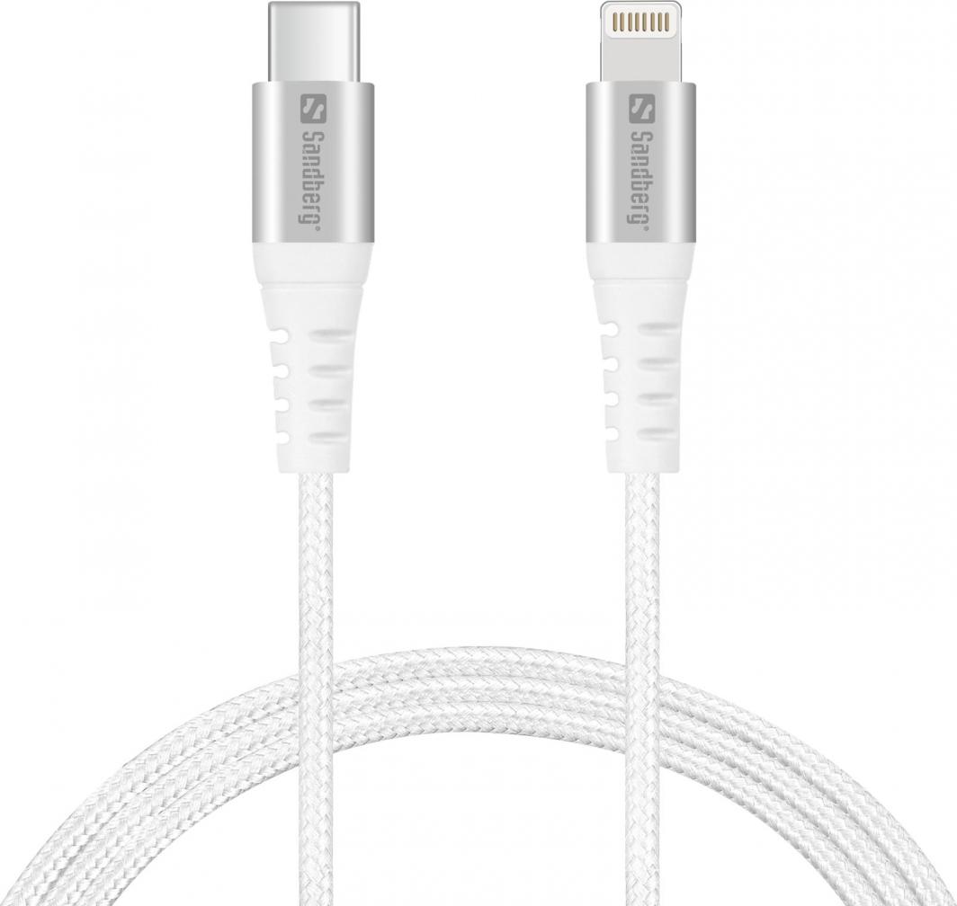Kabllo SANDBERG USB-C Lightning MFI 1M