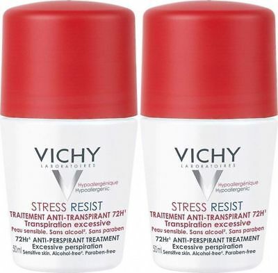 Antiperspirant Vichy Stress Resist Roll-On 72H, 2 x 50 ml Antiperspirant Vichy Stress Resist Roll-On 72H, 2 x 50 ml