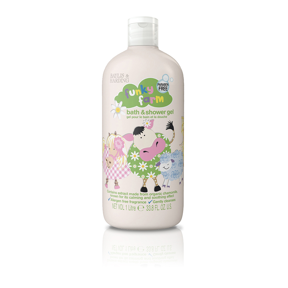 Xhel Dushi për fëmijë Baylis & Harding Goodness Funky Farm, 1l