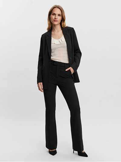 Sako VERO MODA VMZELDA Loose Fit, e zezë