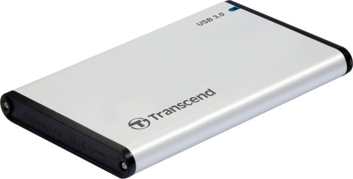Mbështjellës për disk të jashtëm HDD Transcend StoreJet 25S3, i argjendtë