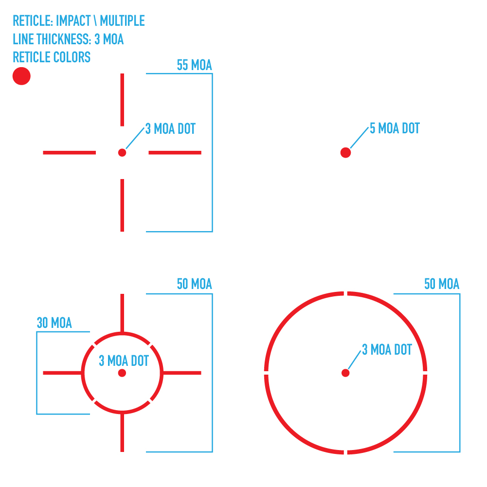 Shënjestër Optike Firefield RED DOT, Impact Mini