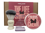 Set p?r rroj? Men Rock London Black Pomegranate, krem rroje 100 g + brush? rroje + mbajt?se p?r brush?