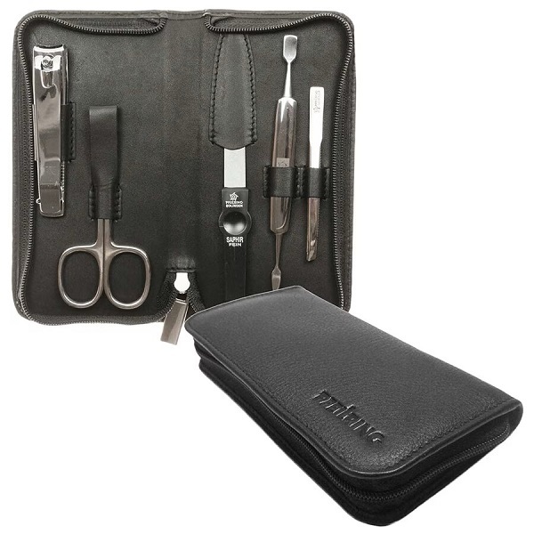 Set për manikyr Pfeilring Solingen kPF008, i zi, 5 mjete Set për manikyr Pfeilring Solingen kPF008, i zi, 5 mjete