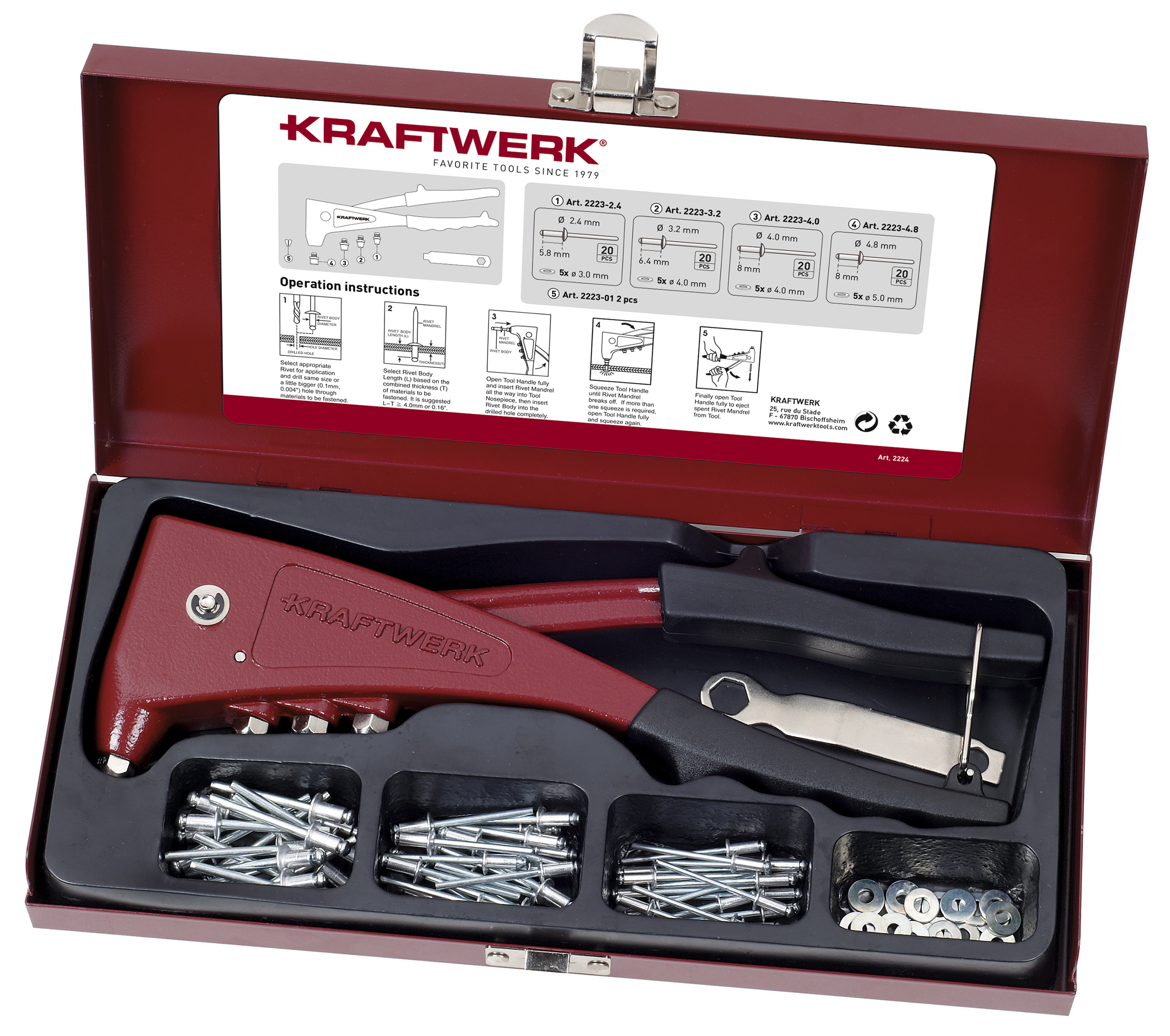 Set pincë me thumba dore Kraftwerk 2224