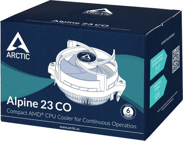 Ftohës për procesor Arctic Alpine 23 CO, i zi
