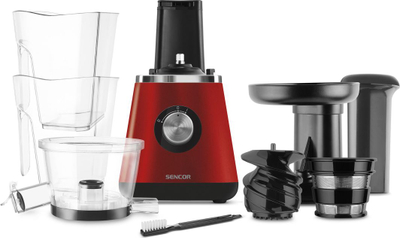 Shtrydhëse frutash dhe perimesh Sencor SSJ 4042RD, 400 W, 0.8 l, e kuqe