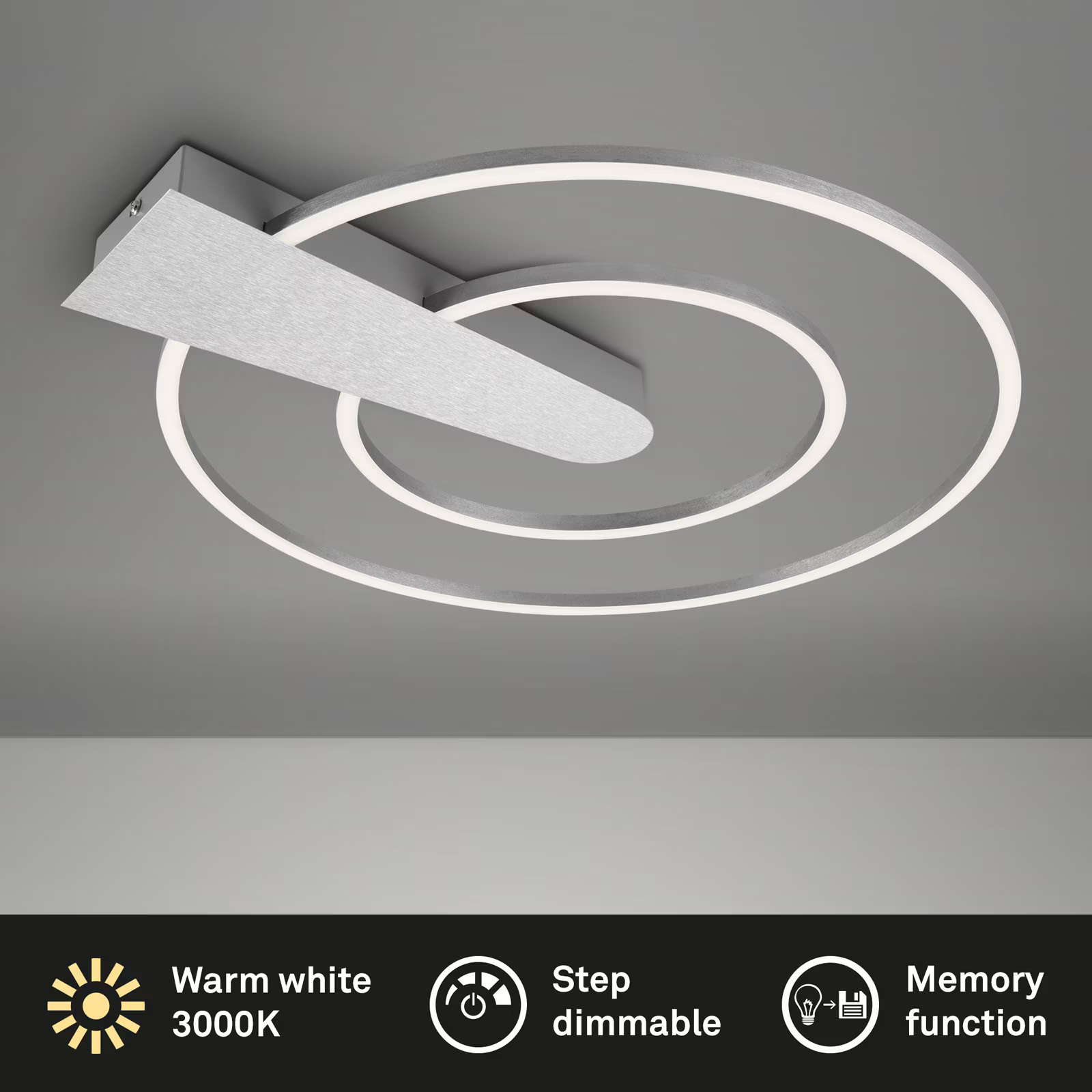 Ndriçues Briloner LED Frame Ø 49,5 cm 25W, 3000lm, hiri