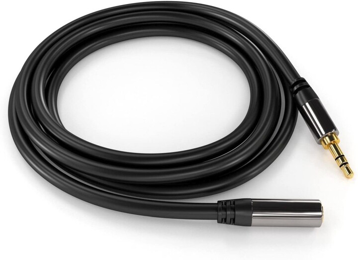 Kabllo PremiumCord Jack 3.5mm, M / F, 3m, i zi