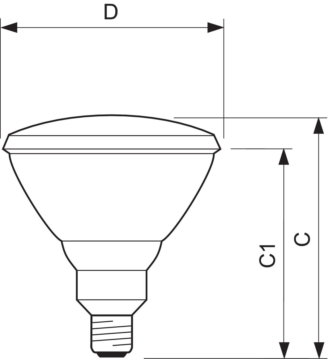 Ngrohës me rreze infra Philips PAR38 IR, 100W, i argjendtë