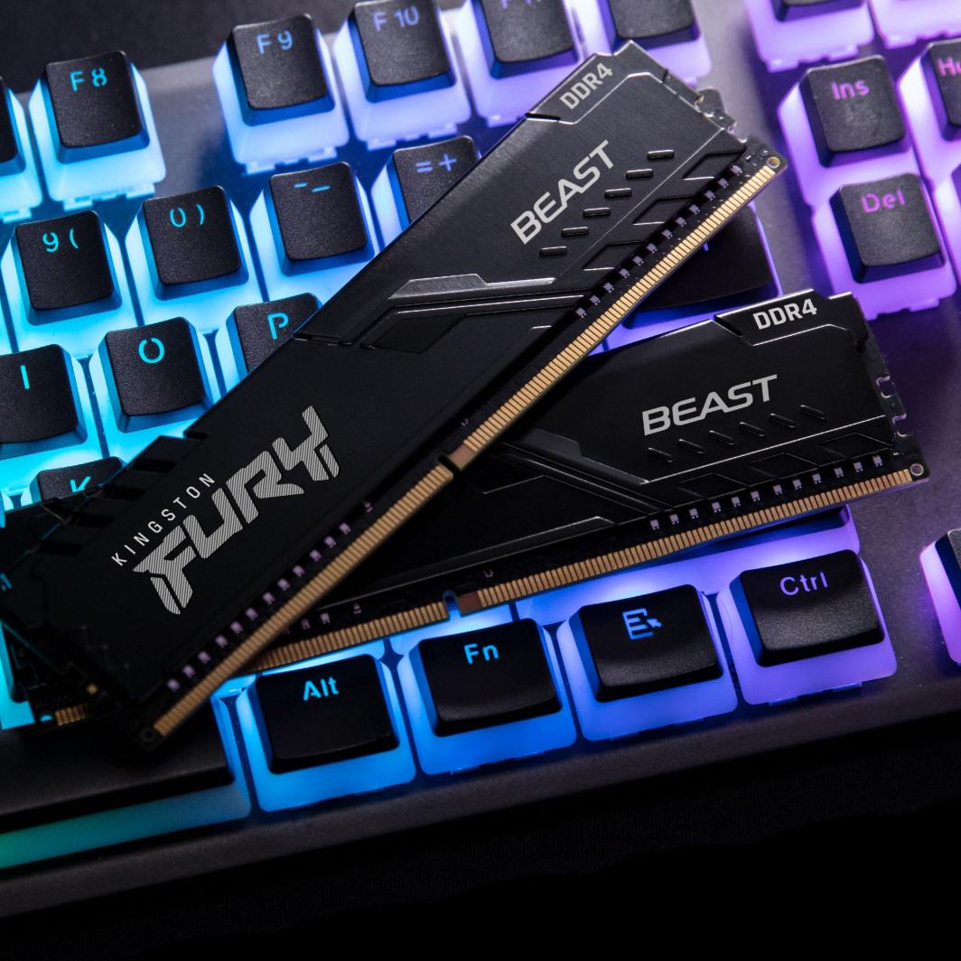Memorie RAM Kingston Fury Beast, 16 GB, DDR4, 3600MHz, CL17