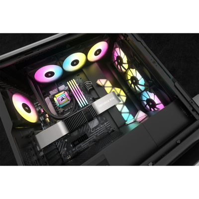Ftohës me ujë Corsair iCUE H150i ELITE CAPELLIX XT, 12 cm, i zi