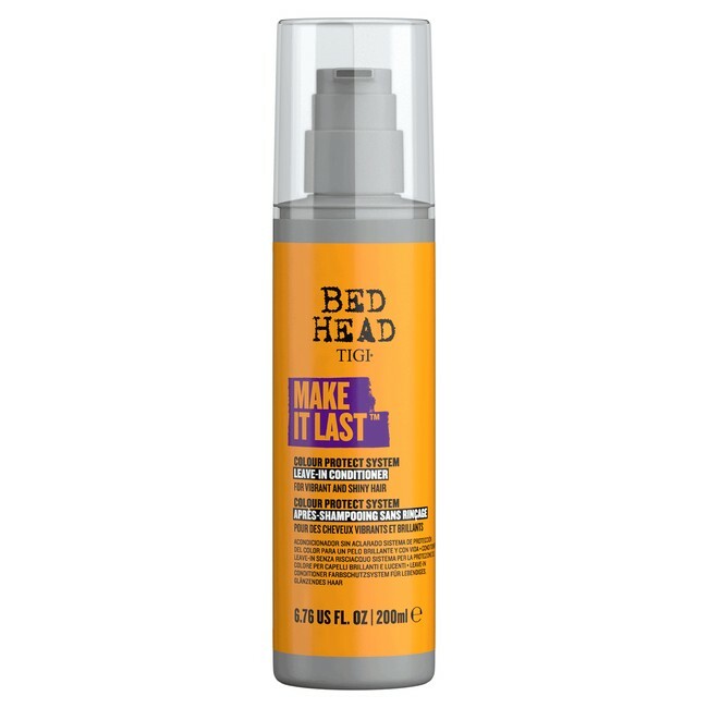 Balsam sprej pa shpëlarje për flokë të ngjyrosur Tigi Bed Head Make it Last Color Protect System, 200 ml Balsam sprej pa shpëlarje për flokë të ngjyrosur Tigi Bed Head Make it Last Color Protect System, 200 ml
