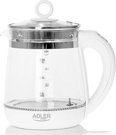 Ibrik elektrik Adler, 1950 W, 1.5 l, i bardhë