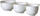 Set tasa Curver 168802, 3 copë, 1.5L/2.0L/2.5L, të bardha