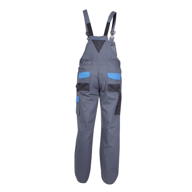 Lahti Pro Dungarees, Grey-Blue, Size 50