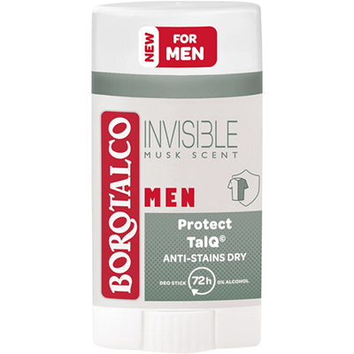 Deodorant i ngurtë Borotalco Men Invisible Dry, 40 ml