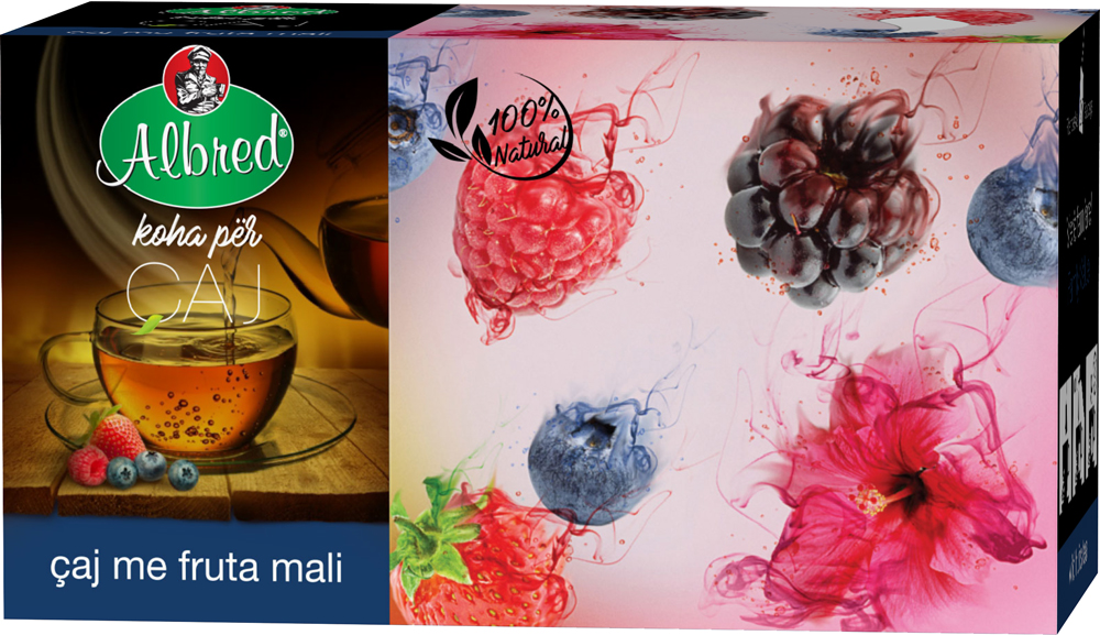 Albred Çaj me fruta mali, 20 filterë
