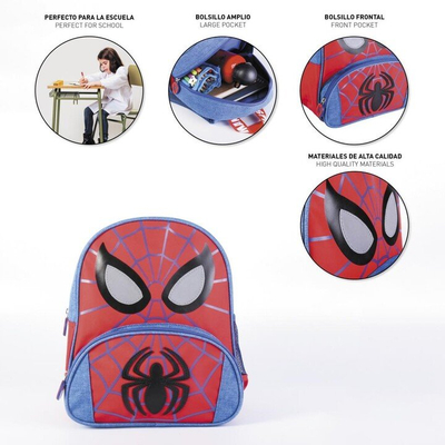 Çantë shpine për fëmijë Spider-Man, e kuqe / kaltër