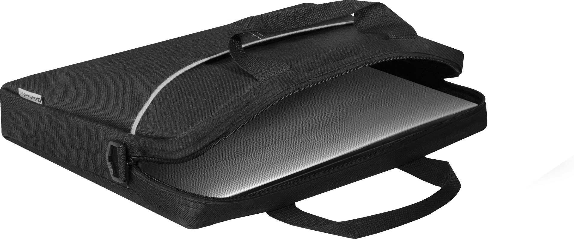 Çantë për laptop Defender Lite, 15.6", e zezë / e hirtë