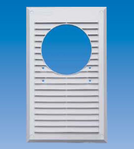 Grilë për absorbues Maxpol, Ø120 mm, 175 x 295 mm, e bardhë Grilë për absorbues Maxpol, Ø120 mm, 175 x 295 mm, e bardhë