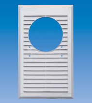 Grilë për absorbues Maxpol, Ø120 mm, 175 x 295 mm, e bardhë Grilë për absorbues Maxpol, Ø120 mm, 175 x 295 mm, e bardhë