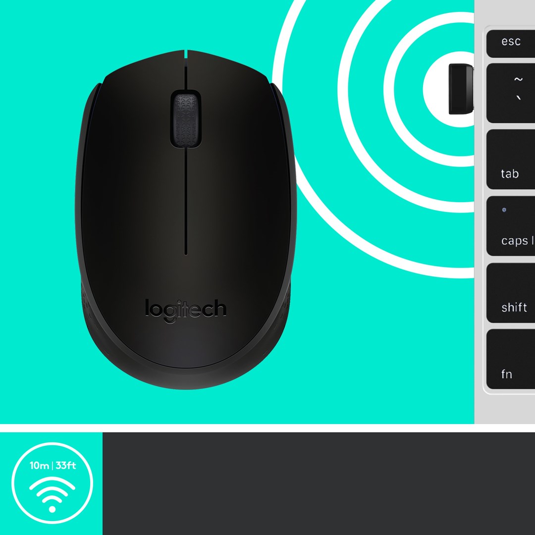 Глувче Logitech M170, RF Wireless