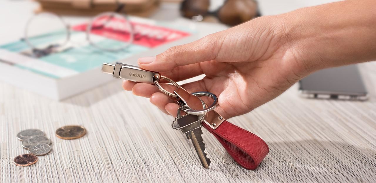 USB SanDisk Ultra Dual Drive Luxe, 1 TB, USB Type-A / USB Type-C