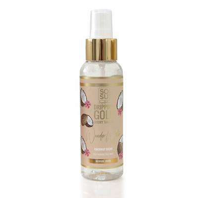 Sprej vetë-rrezitës për fytyrë SOSU by Suzanne Jackson Dripping Gold Wonder Water Coconut Medium/Dark, 100 ml