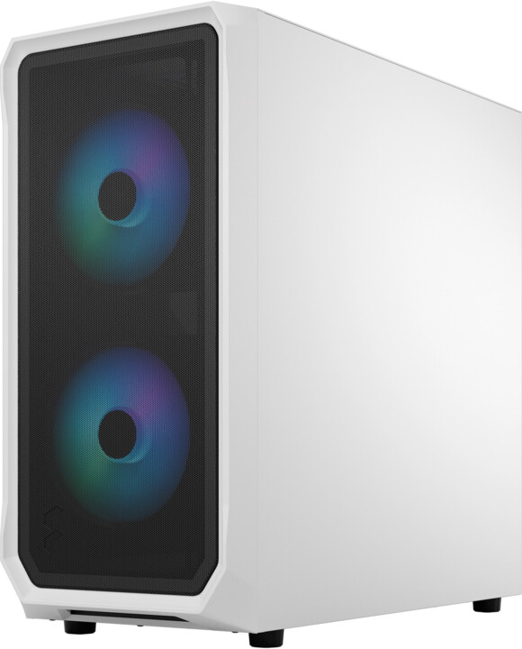 Kasë kompjuteri Fractal Design Focus 2 RGB White TG Clear Tint