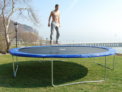 Jakë mbrojtëse për trampolinë Neo-Sport, 252 cm, e kaltër
