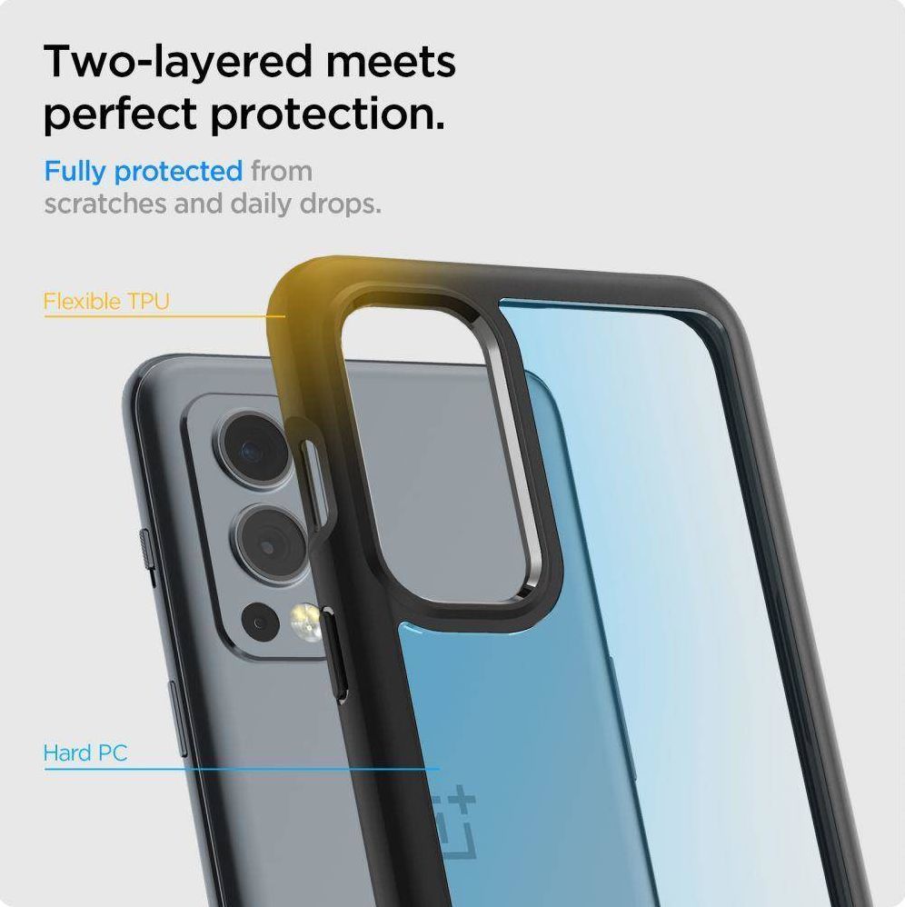Mbrojtëse Spigen Ultra Hybrid për OnePlus Nord 2 5G, e zezë