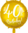 Balon dekorativ Party Deco, për 40-vjetor, 45 cm, i artë