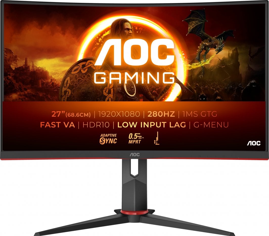 Monitor AOC C27G2Z3/BK, 27", Full HD, i zi