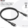 Kabllo USB Club 3D USB-C - microUSB, 1m, e zezë