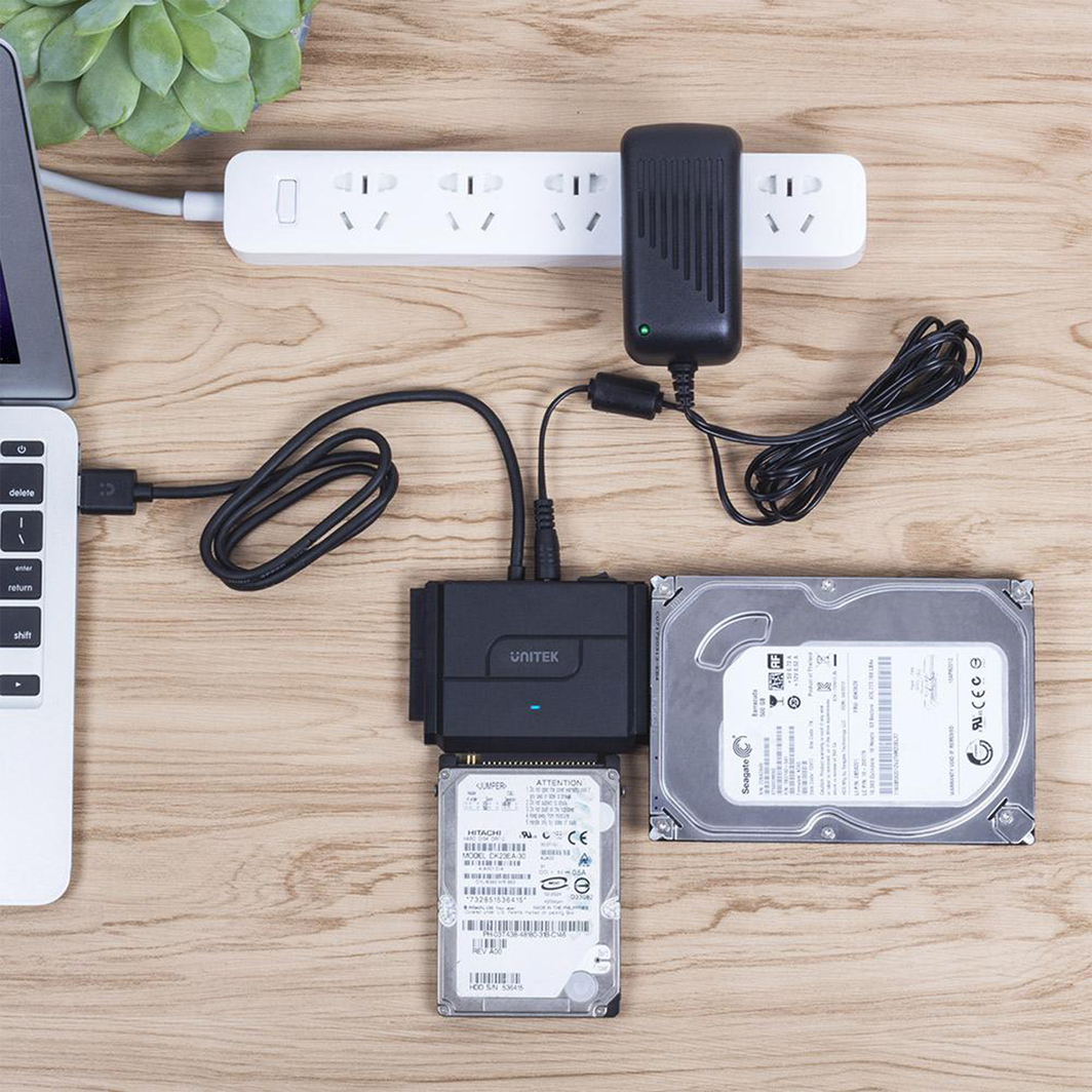 Adapter i jashtëm Unitek Y-3324, USB 3.0 urë për SATA II dhe IDE-Y-3324