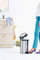 Kosh i mbeturinave me pedale Brabantia New Icon, 12 l, i argjendtë