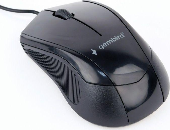 Maus Gembird MUS-3B-02, me kabllo, USB, i zi