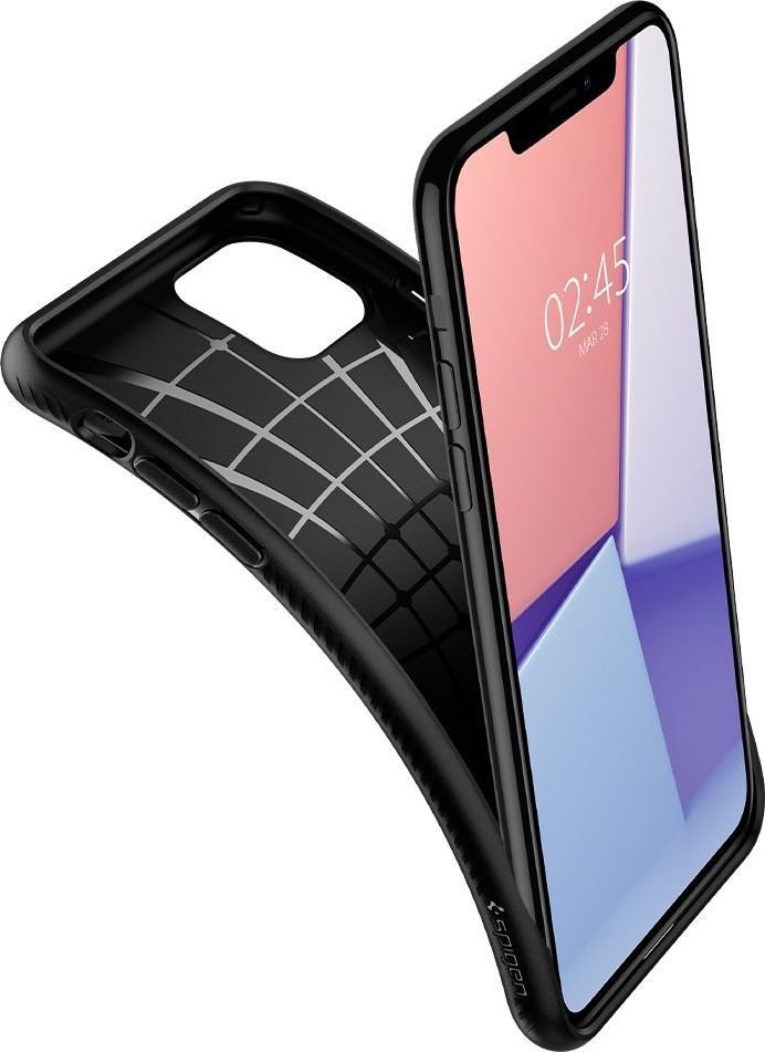 Mbrojtëse Spigen Liquid Air për iPhone 11, e zezë