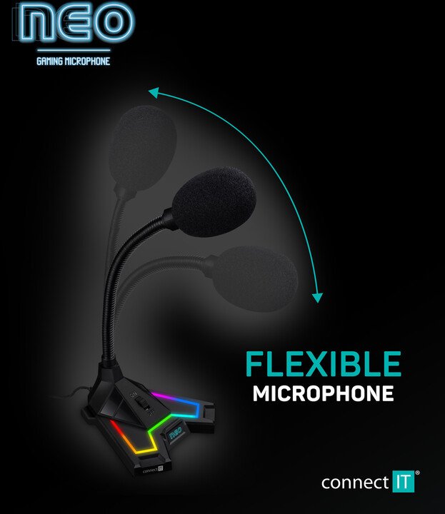 Mikrofon CONNECT IT NEO RGB ProMIC