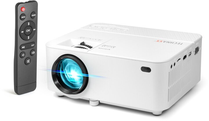 Projektor Technaxx Mini LED FHD, i bardhë