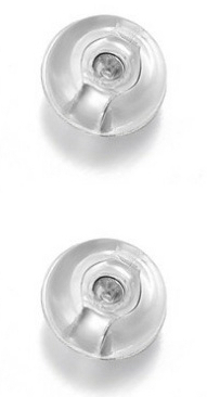 Troli Силиконски Затворачи за Обетки, 2 Пара, Silver