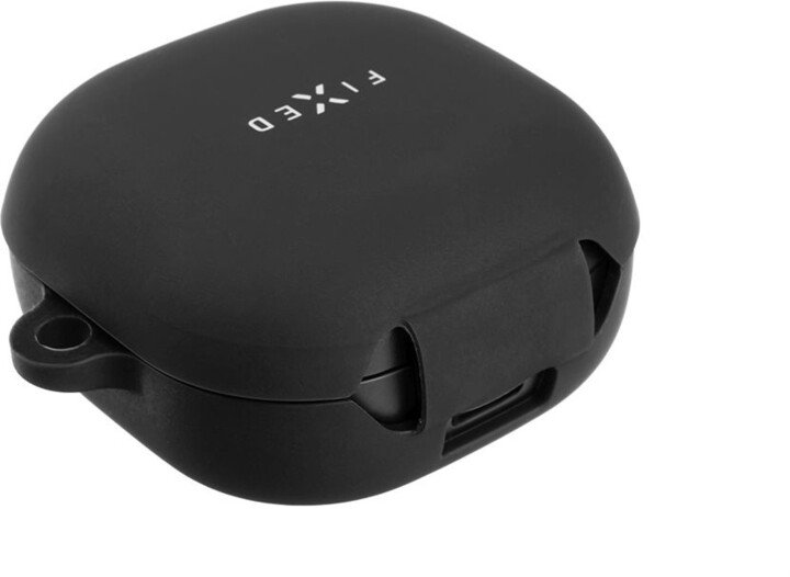 Mbrojtëse silikoni FIXED Silky për Samsung Galaxy Buds Live/ Buds Pro/ Buds 2, e zezë