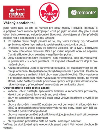 Këpucë Rieker, të kaltra